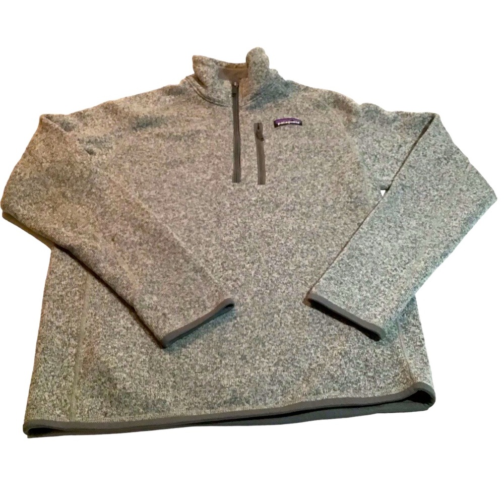 Patagonia Better Sweater Men's Small  1/4 Zip Gray Heather Pull-over